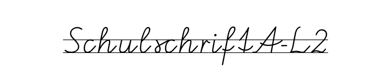 SchulschriftA-L2 font preview