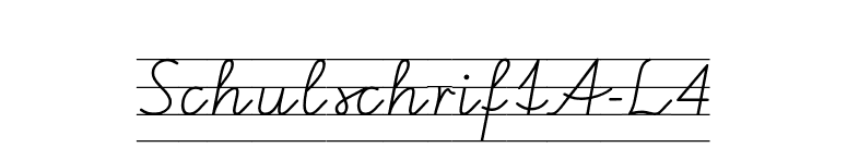 SchulschriftA-L4 font preview