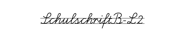SchulschriftB-L2 font preview