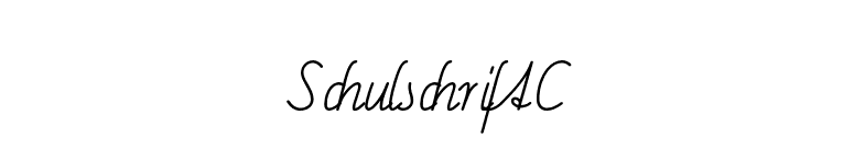 SchulschriftC font preview