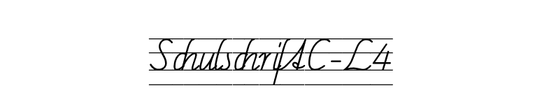 SchulschriftC-L4 font preview