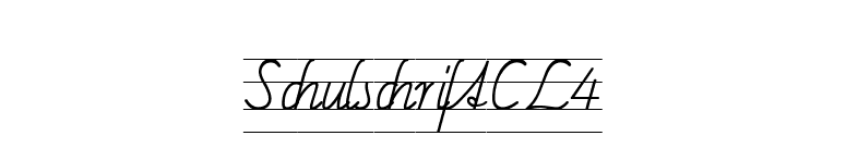 SchulschriftCL4 font preview