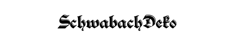 SchwabachDeko font preview