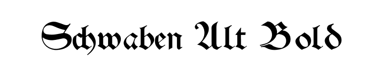 Schwaben Alt Bold font preview