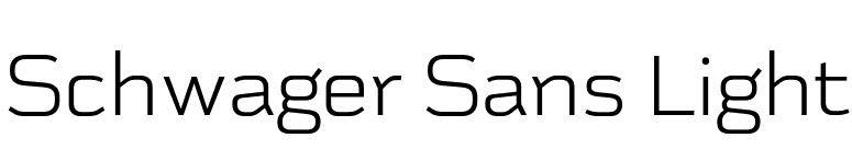Schwager Sans Light font preview