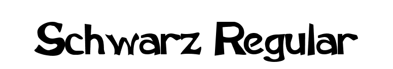 Schwarz Regular font preview