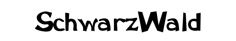 SchwarzWald font preview