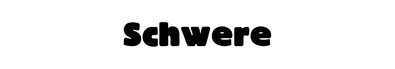 Schwere font preview