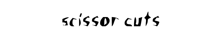Scissor Cuts font preview