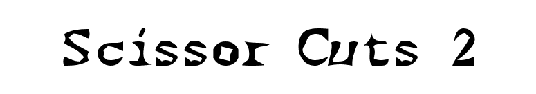 Scissor Cuts 2 font preview
