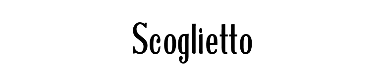 Scoglietto font preview