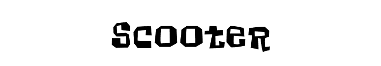 Scooter font preview