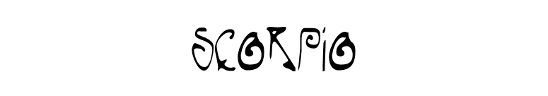Scorpio font preview