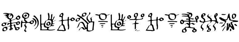 ScorpioTribal font preview