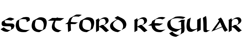Scotford Regular font preview