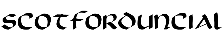 ScotfordUncial font preview