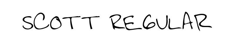 Scott Regular font preview