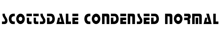 Scottsdale Condensed Normal font preview