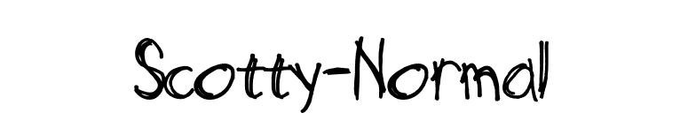 Scotty-Normal font preview