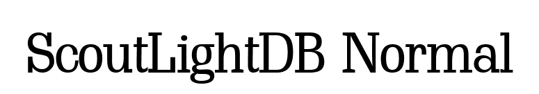 ScoutLightDB Normal font preview