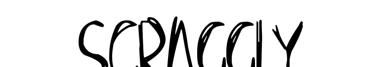 Scraggly
 font preview