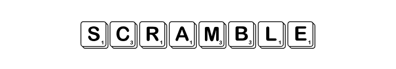 Scramble font preview