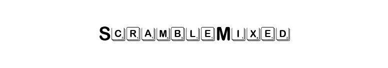 ScrambleMixed font preview