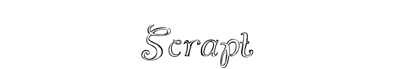 Scrapt font preview
