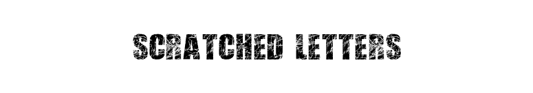 Scratched Letters font preview