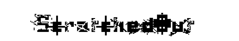 ScratchedOut font preview