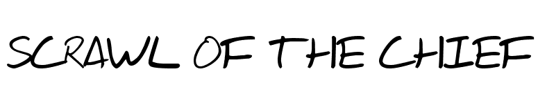 Scrawl Of The Chief font preview