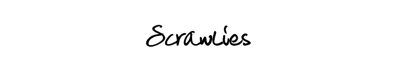Scrawlies font preview