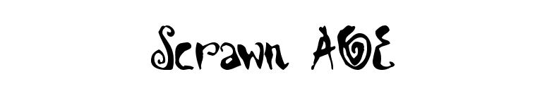 Scrawn AOE font preview