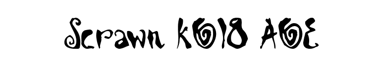 Scrawn KOI8 AOE font preview