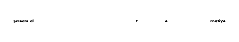 Scream alternative font preview