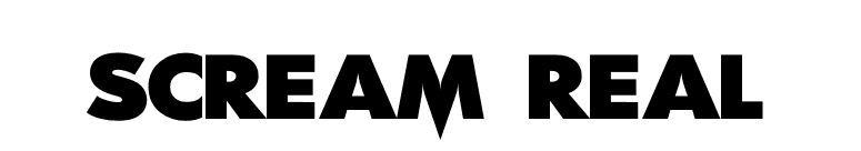 Scream Real font preview