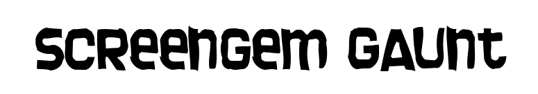 Screengem Gaunt font preview