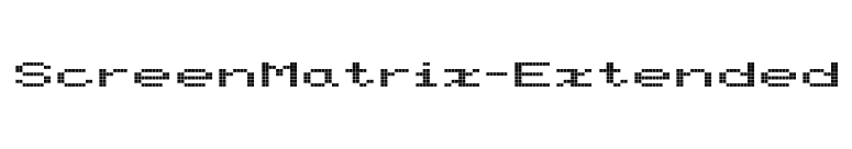 ScreenMatrix-Extended font preview
