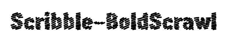 Scribble-BoldScrawl font preview