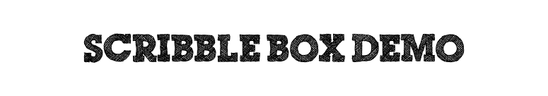 Scribble Box DEMO font preview