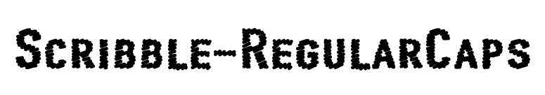 Scribble-RegularCaps font preview