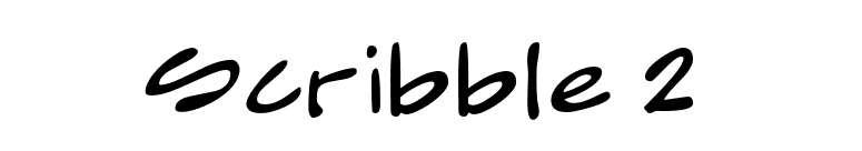 Scribble2 font preview