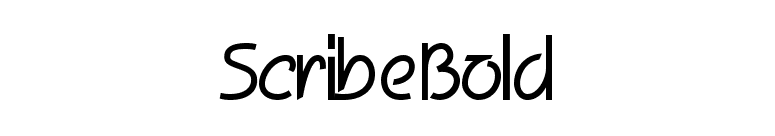 Scribe Bold font preview