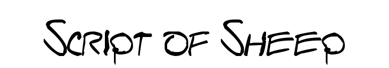 Script of Sheep font preview