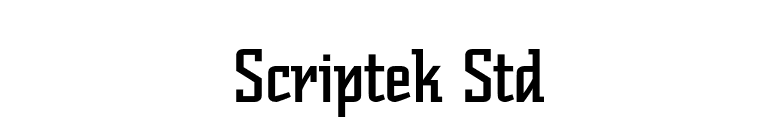 Scriptek Std font preview