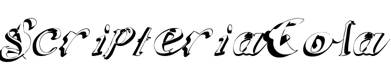ScripteriaCola font preview