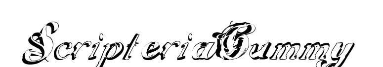 ScripteriaGummy font preview