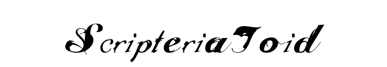 ScripteriaToid font preview