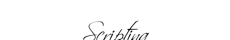 Scriptina font preview