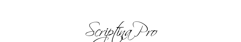 Scriptina Pro font preview